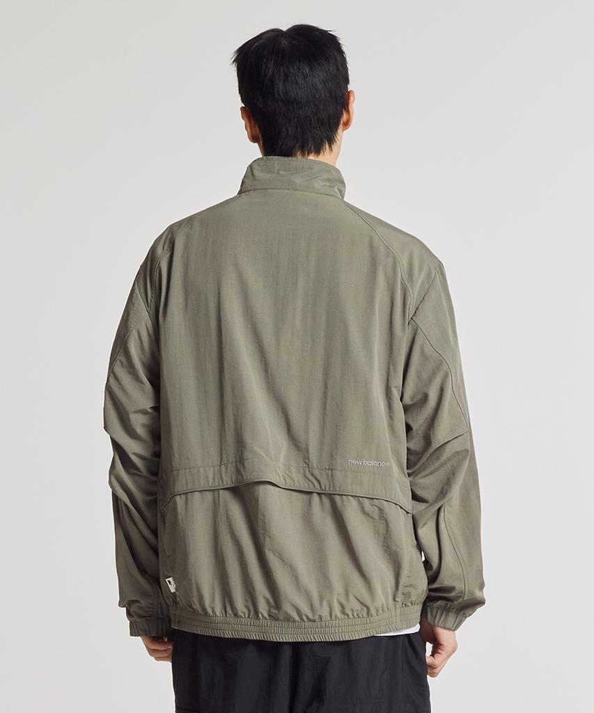 New Balance Nbnag31803 / Uni Essential Heritage Stand-Neck Warm-Up Jacket (G/Khaki)