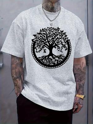 Casual Tree of Life Graphic Print T-shirt