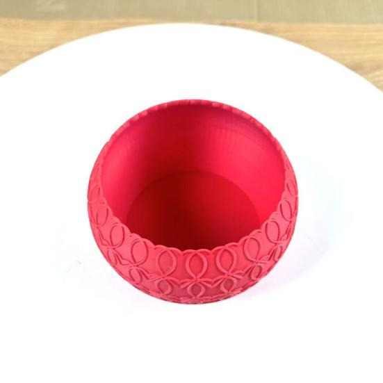 Valentine's Day Heart Pattern Bowl 3D Printed Multi-purpose Candy Goodies Treats Sweets Storage Container Holiday Party Decoration Romantic Gift