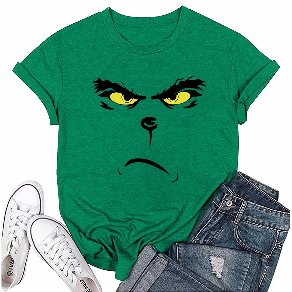 Men's Short Sleeve Crew Neck T-Shirt with Humorous Face Graphic Printed Design Comfortable Casual Fit Lightweight Fabric