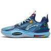 Li Ning All City 10 Trendige Dämpfung Rutschfest Abriebfest Niedrige Basketballschuhe Herren Marineblau ABAS079-2