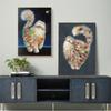Abstract Longhair Cat Oil Painting On Canvas Cute Kitty Posters and Prints Animal Wall Art Pictures for Living Room Home Decor