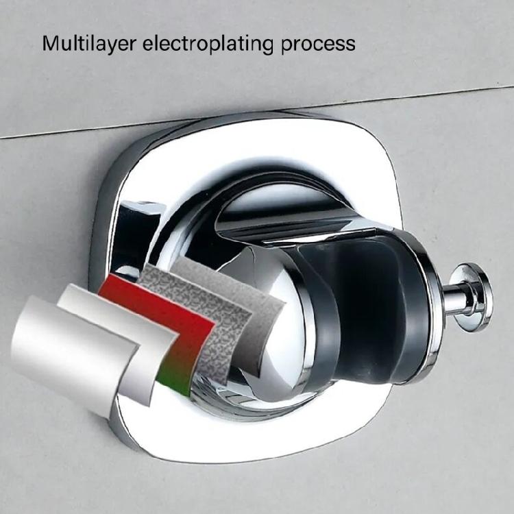 Shower Head Mounting Brackets Not Drill Required Strong Adhesive Adjust Height Bathroom Wall Fixture ABS Brackets