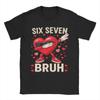 Casual T Shirt Summer Six Seven 6 7 Meme Dabbing Heart Valentines Hip Hop T Shirts 100 Cotton Tshirt for Mens Y2K Top Tees