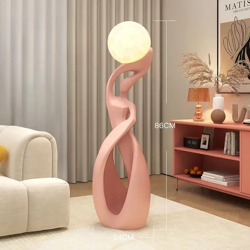 Creative Art Living Room LED Floor Lamp Next to TV Cabinet Home Decoration Sculpture Abstract Nordic Bedroom Lighting Fixtures