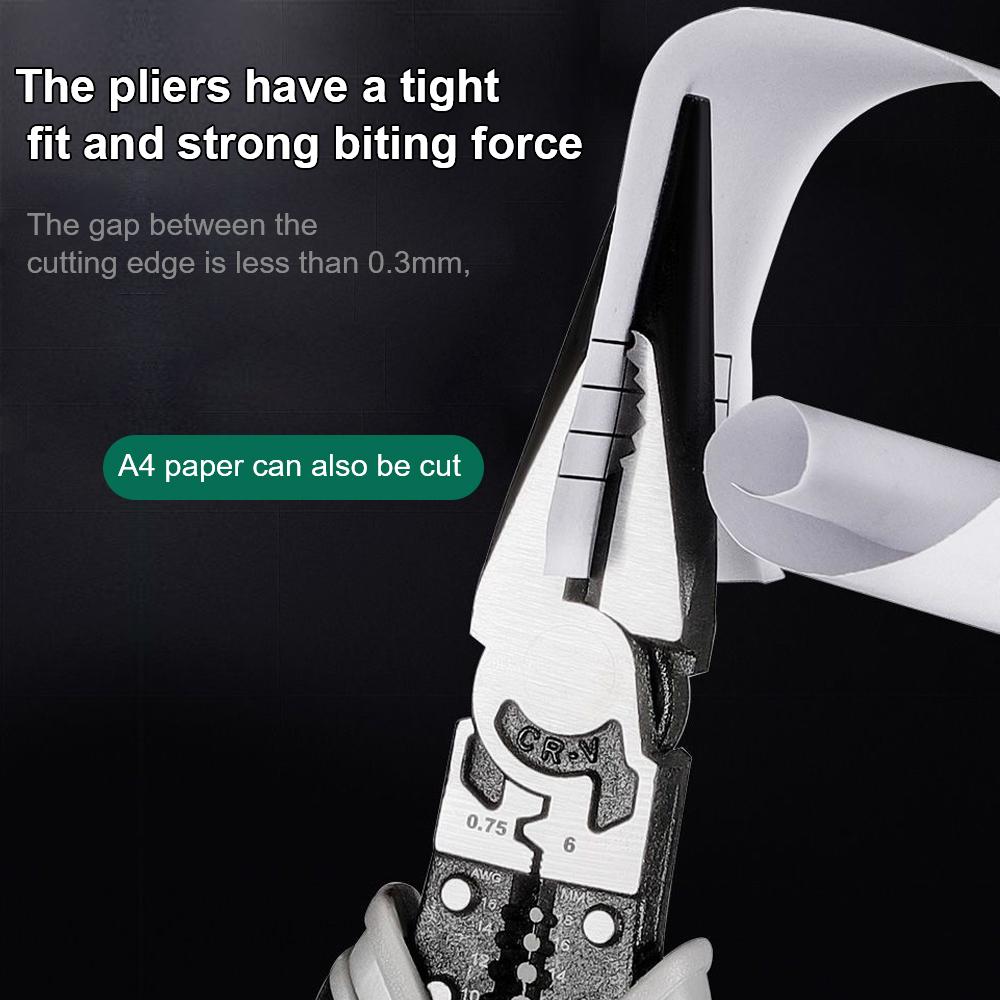 Multifunctional Wire Stripper Hardware Hand Tools Crimping Stripping Pliers Diagonal Pliers Needle Nose Pliers W… More