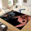 3D Kawaii Lilo Stitch 2 Monster Cartoon Teppich für Wohnzimmer Schlafzimmer Zuhause Sofadekoration, Kinder Spiel rutschfeste Bodenmatte