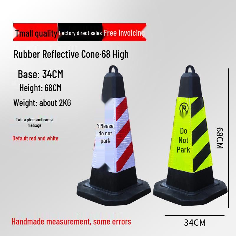 Reflective Traffic Cone Barrier - 70cm/90cm Construction Road Cylinder