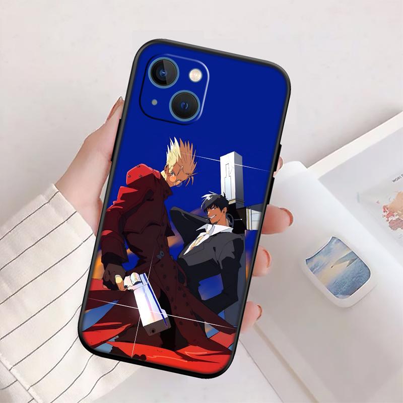 RP72 Trigun Stampede New High-End Shell Phone Case for iPhone 16 15 14 13 12 Pro Max Plus Mini