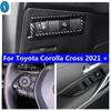 Fit For Toyota Corolla Cross - 2024 Steering Wheel / Headlight Switch / Window Lift Button Cover Trim ABS Accessories