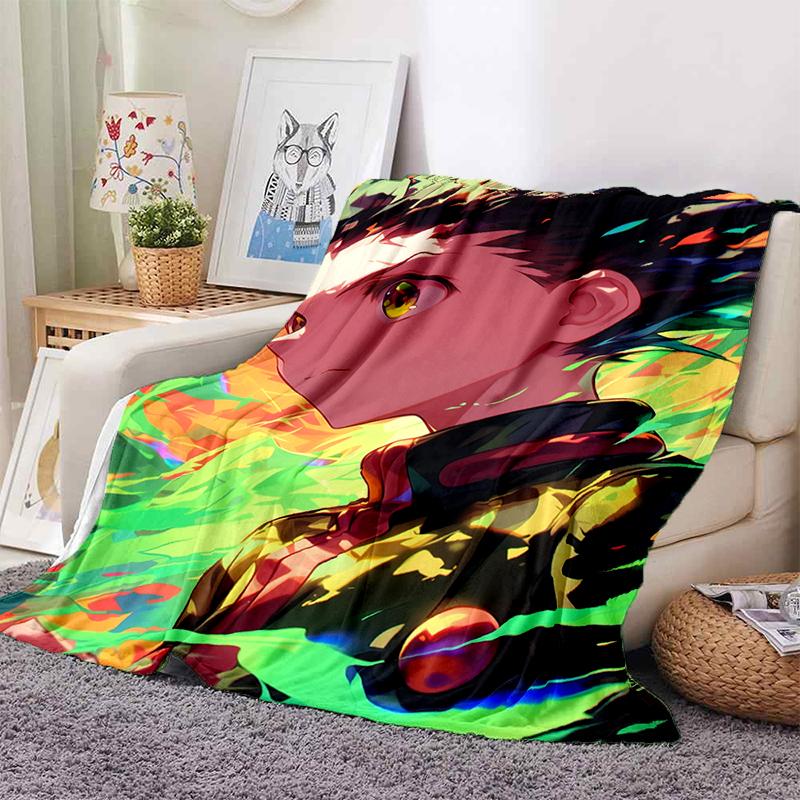 HXH Hunter X Hunter GON FREECSS Killua Zoldyck Cartoon Anime Flanelldecke, Weiche Kuscheldecke für Zuhause Schlafzimmer Bett Sofa Geschenk