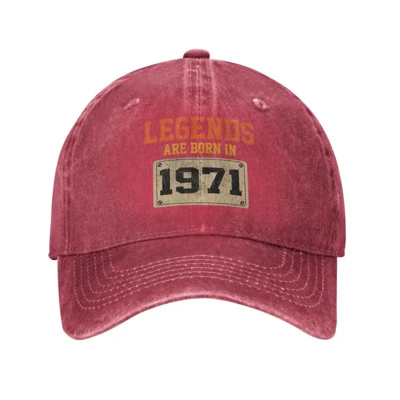 Custom Cotton Born In 1971 Birthday Baseball Cap Men Women Breathable Dad Hat Streetwear