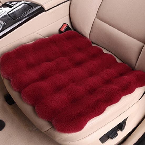 3Pcs Thickened Plush Car Seat Cushion Set Wear Resistant Non-Slip