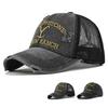 Sommer Yellowstone Dutton Ranch Hut Kreuz Pferdeschwanz Baseballkappe Distressed Outdoor Stickerei Sonnenschutzhut Einfarbige Kappe