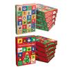 5Pcs DIY Advent Calendar Christmas Countdown Calendars With 24 Cardboard Treasure Boxes Xmas Empty Countdown Calendar