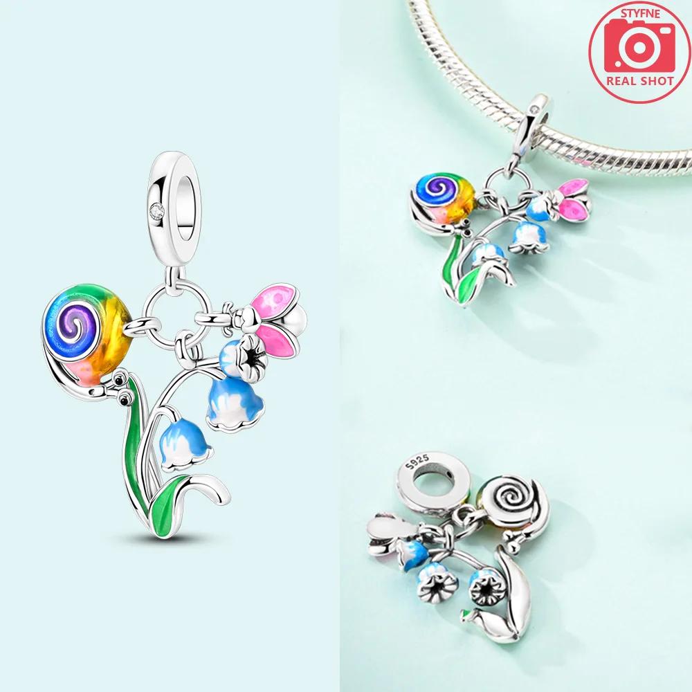Authentic Copper Purple Owl Butterfly Charm Bead Charms Hollowedout Spider Bead Charms Compatible With Bracelets Jewellery Woman Diy Accessories