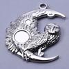 6pcs Steel Color Assorted Pendant Filligree Moon Sun Doji Charm Stainless Steel Charms For Jewelry Making Bracelets DIY Keychain