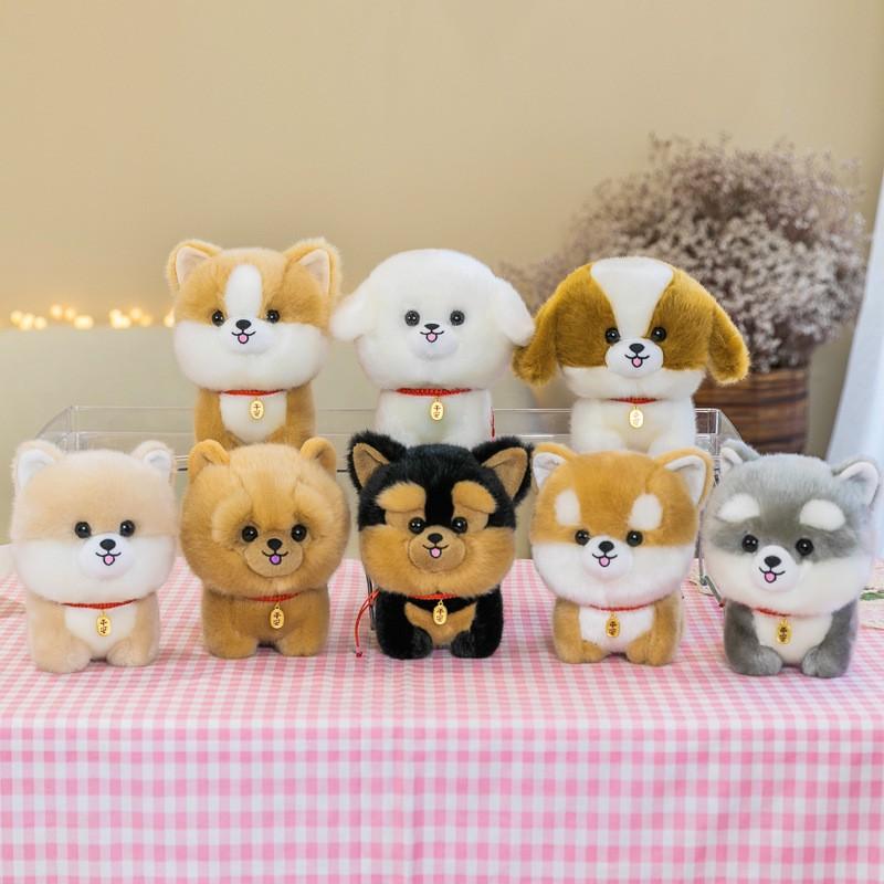 Niedliche Husky und Corgi Plüschtiere, weiches Kuscheltier, Geburtstagsgeschenk für Kinder