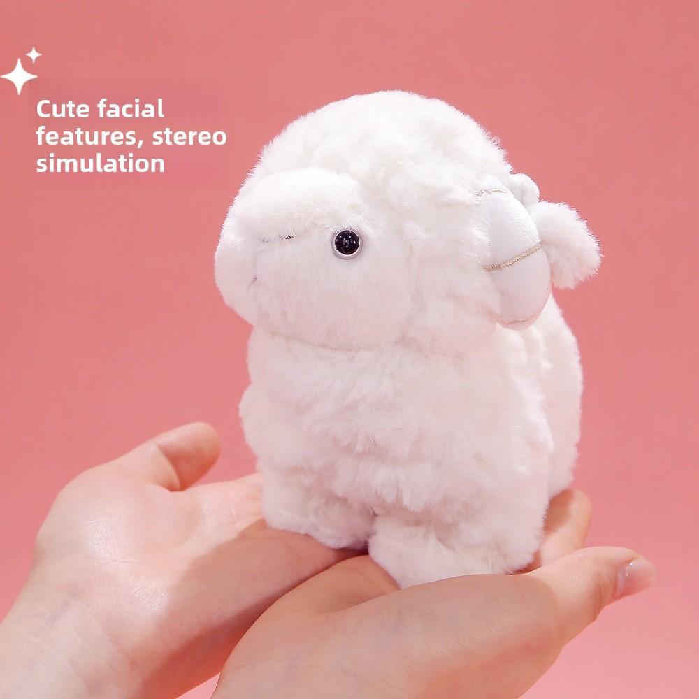 Plüschschaf-Spielzeug mit extrem weichem Kurzflor für Kinder, Babygeschenk und Dekoration