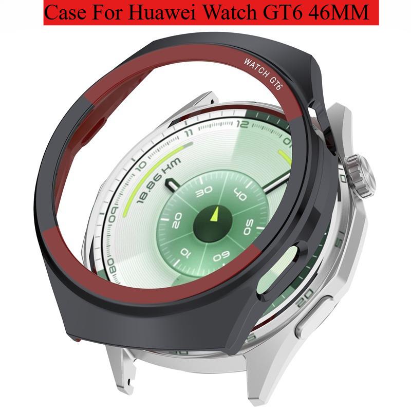 Protective Case For Huawei Watch GT6 46MM Space Exploration Smartwatch Screen Protector Hollow Shell Protection Cover