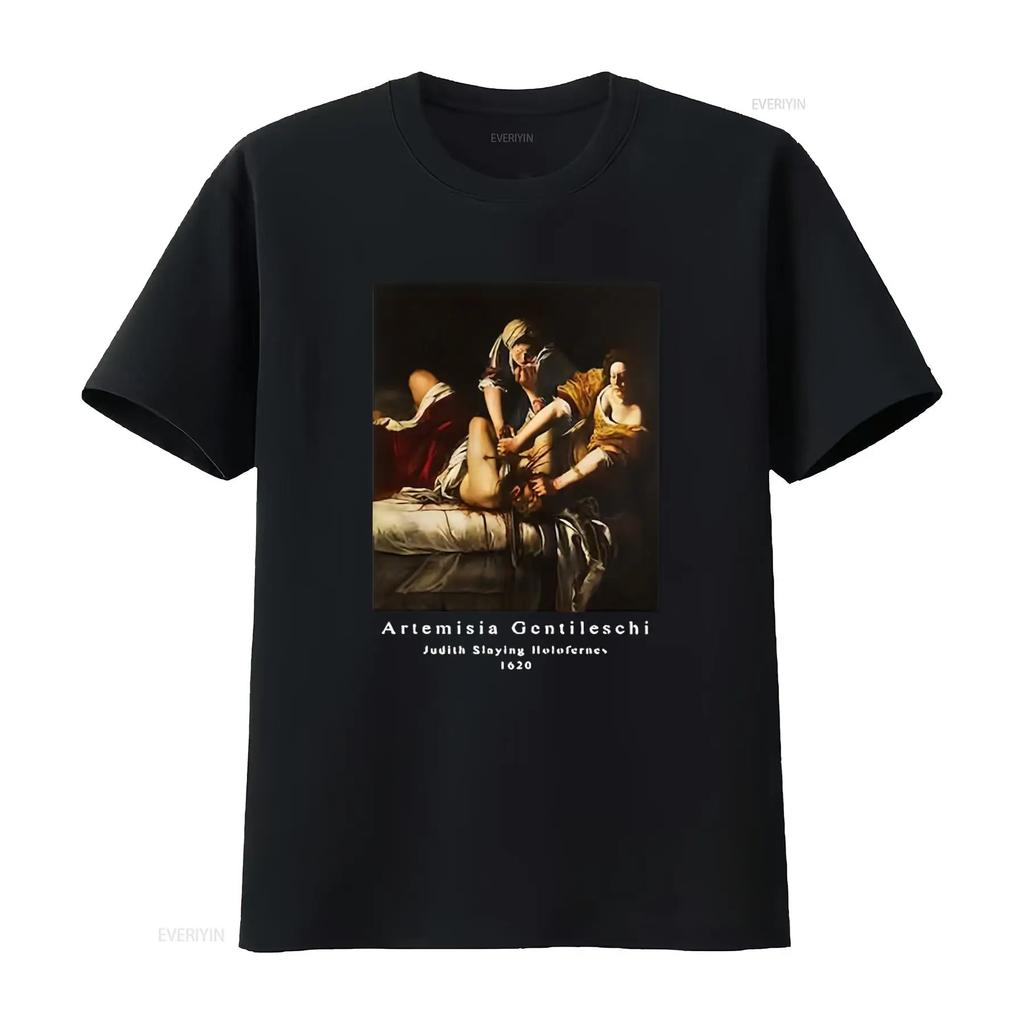 Artemisia Gentileschi Judith Slaying Holofernes T Shirt Top for Men and Women graphic Unisex