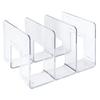 Clear Acrylic Bookends Drop Scratch Resistant Transparent Desk File Sorter for Home School Office