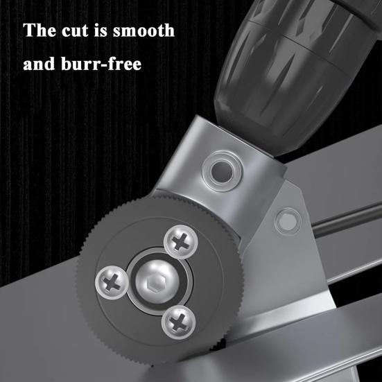 1/2 Sets Drill Nibbler Sheet Cutting Tool DIY Project Home Repair Heavy Duty Iron Steel Copper Aluminum Sheet Cutter Electric Drill Attachment