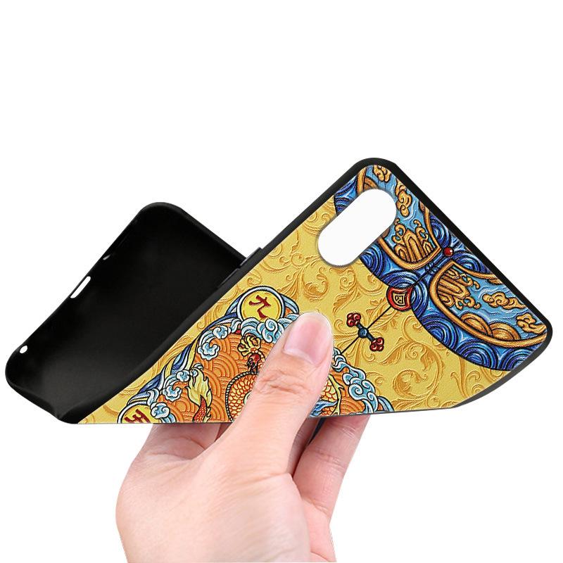 Huawei Pura 70 Pro Embossed Color Painting Phone Case with High-Grade Texture - 1 Piece.