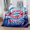 Bayern Munich Fan Gear Customize Your Name Blanket Cozy Customizable Blanket Durable Comfort for Home Decor Picnics Seaside Livingroom