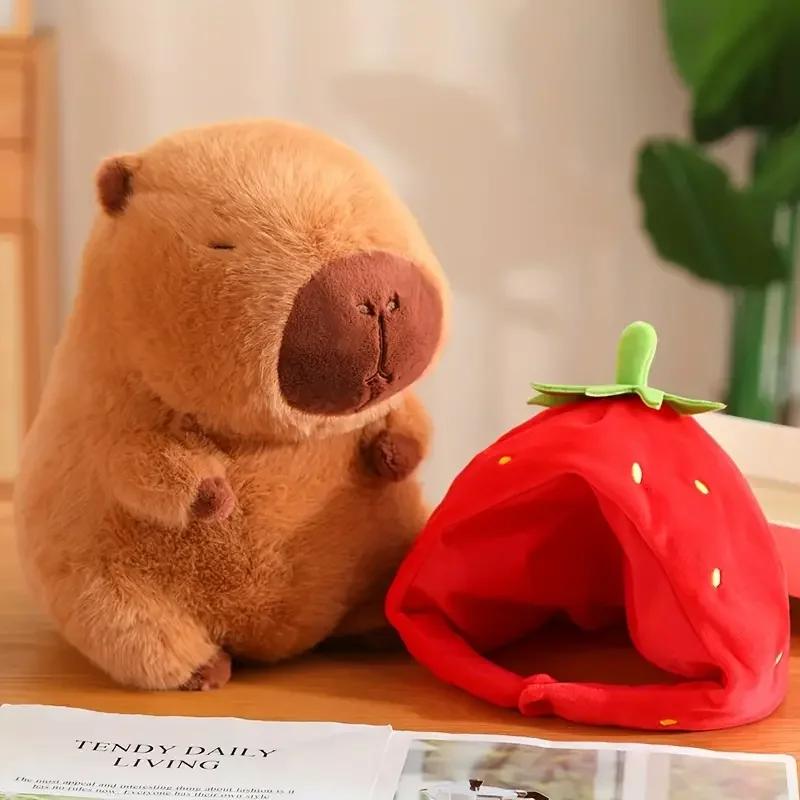 25-55CM Kapibala Capybara Plush Toy Internet Celebrity Capybara Jun Doll Ugly Adorable Doll Guinea Pig Doll Boys Girls Anime Cute And Charming