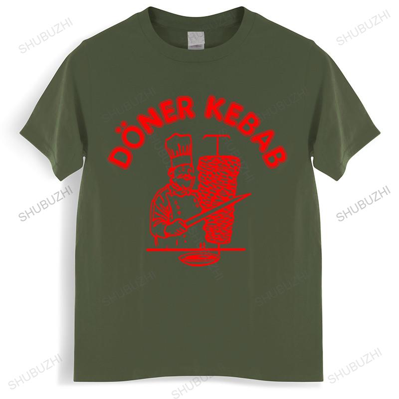Camiseta de algodão masculina camisetas de verão Camisetas Gráfico de Doner Kebab Camiseta Engraçada Kebab Top Engraçado Camisetas Camiseta Masculina