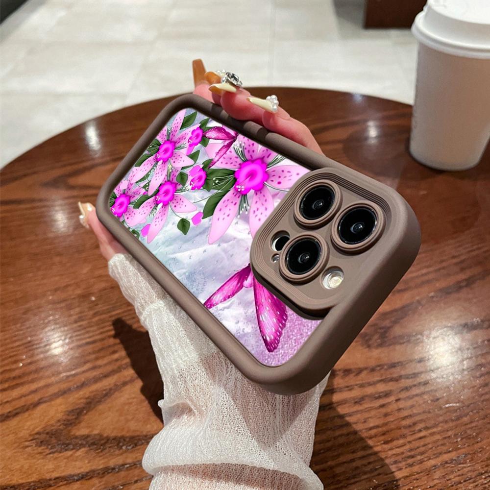 Angel Eye TPU Soft Phone Case for Samsung A05 A04 A10 A30 A13 A23 A53 A14 A24 A34 A54 A15 A25 A35 A55 S20 S23 FE S24 Ultra Ae66 Butterfly Flower Cute