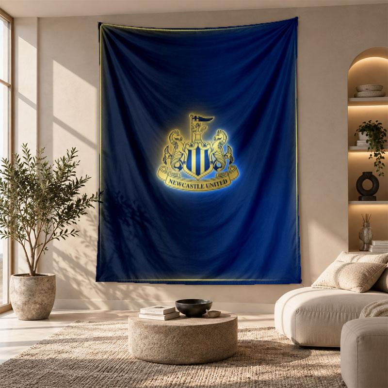Decorative Tapestry,Newcastle United Football Printed Wall Art, Lightweight Wall Hanging For Bedroom Background
