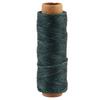 Hilo de Cera para Coser Hilo Plano para Coser para Artesanía en Cuero(Verde oscuro)