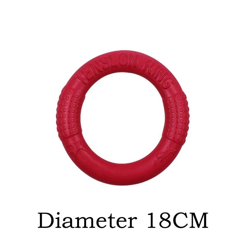 EVA Big Dogs Interactive Training Ring Diameter 18-28cm Puller Resistant for Dogs Pet Flying Discs Bite Ring Toy Dog Ring
