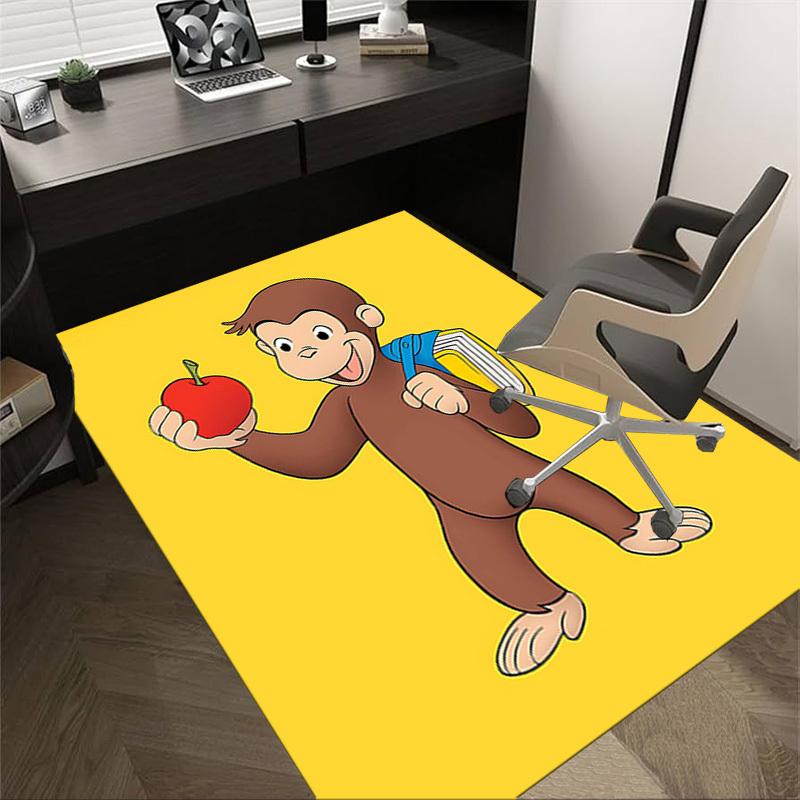 1PC Monkey Apple Extra Large Non-Slip Floor Carpet, Office, Family, Bedroom, Studio - Large Area Rug Indoor Rugs, Vibrant Colors-W243