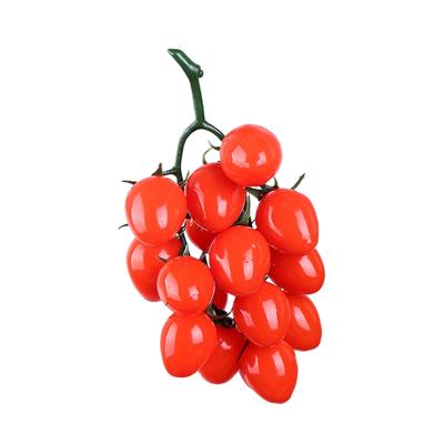 Artificial Cherries Tomatoes Realistic PVC Tomatoes Educational Fruit Toy for Home Kitchen Decoration Basket Display