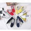 Mode Übergröße Damen Flats Slipper Canvas Slip-on Flache Schuhe Damen Sneaker Weiß Freizeitschuhe Schwarz Damenschuhe Espadrilles