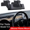 Silicone Phone Mount For Tesla Model Y 2020-2026 Model 3 Accessories 2017-2026 Also Functions As a Vent Hook and Sunglass Holder
