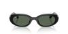 Sunglasses 0RB4441D BLACK DARK GREEN 53mm Asian Fit Ray-Ban