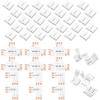 42 Pieces 3 Pin LED Strip Connector Solderless L Shape T Shape LED Strip Connectors Extension Adapter for 10 Mm WS2811 WS2812B SK6812 Strip
