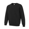 Puma Melody Logo Pullover Crewneck Long Sleeve Sweatshirt Unisex Sweatshirt Black 631070-01