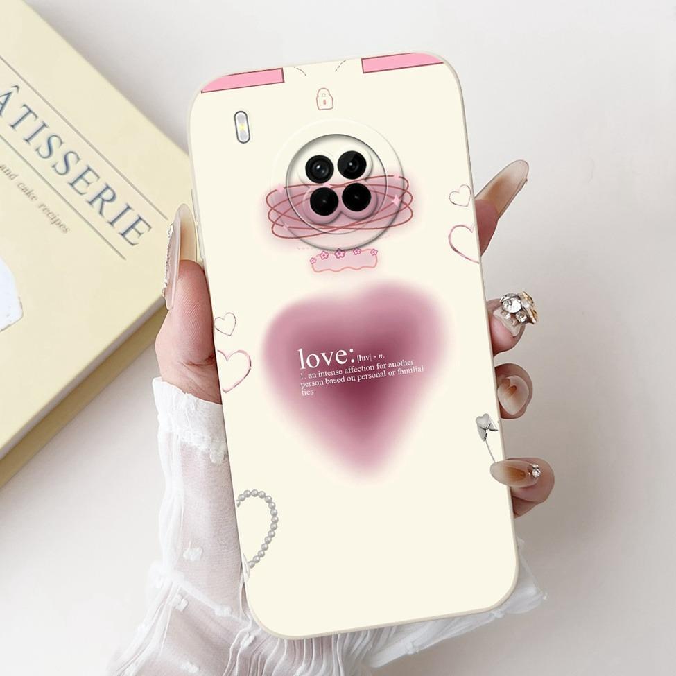 För Huawei Y9A Fodral Skydd Lyxig Mode Blommor Kawaii Söt Katt Stötsäker Telefonfodral För Huawei FRL-22 FRL-23 FRL-L22 FRL-L23