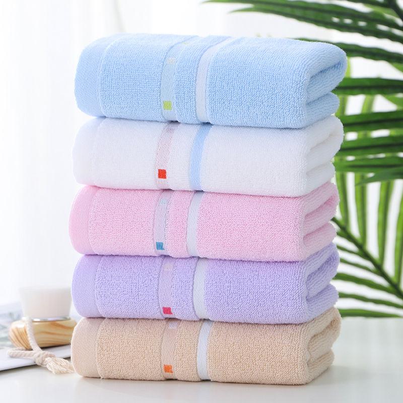 2 Towels, Pure Cotton Face Towels, Suitable for Adults To Shower, Cute Female Students To Absorb Water and Not Easily Shed Hair
