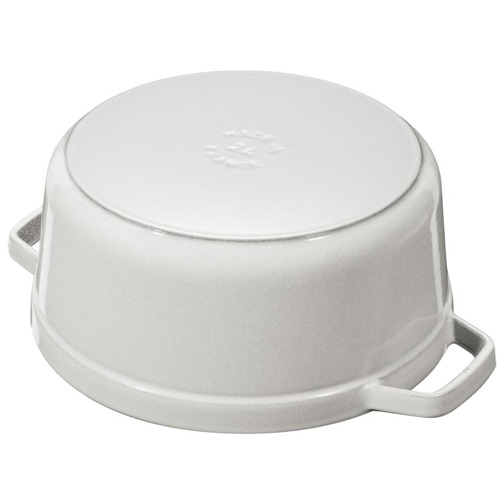 Staub Cocotte Round Campagne Large Hand Cast Enamel Pot IH Compatible Japanese Product with Serial La Cocotte Round "Pico 24cm" [Authorized Number]