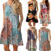Zomer Boho Bloemen Tankjurk voor Dames Met Comfortabele Losse Pasvorm Voor Casual Stranduitjes