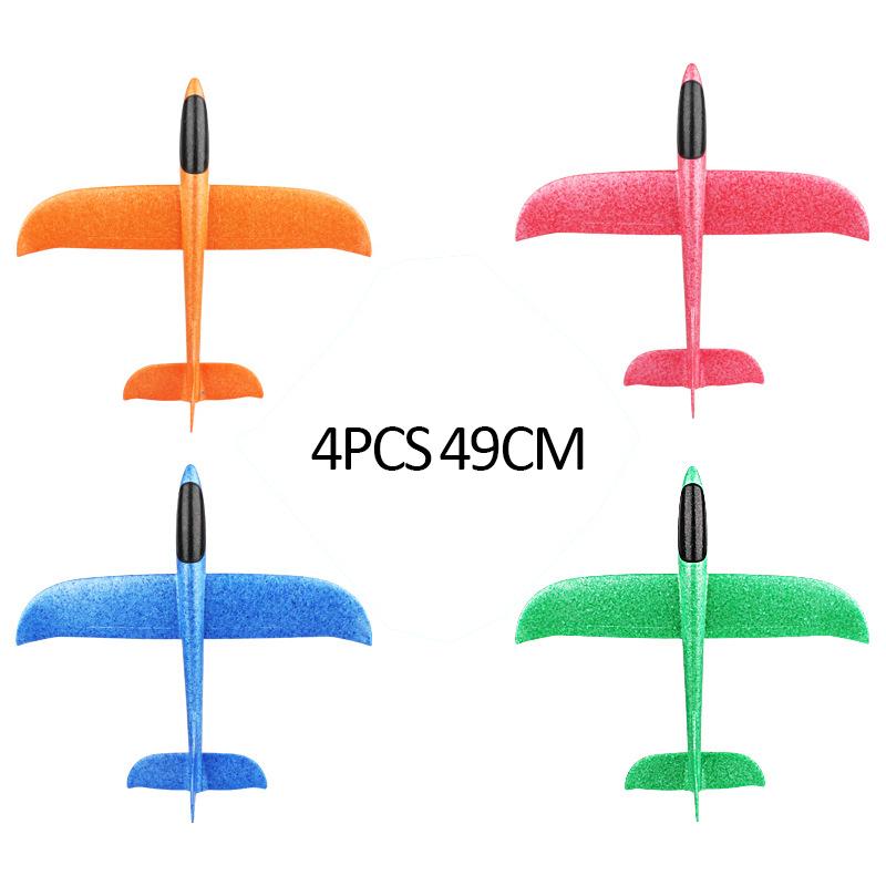 Big Foam Plane Flying Glider Toy Hand Throw Styrofoam Airplane Outdoor Game Aircraft Model Fun Toys Aircraft for Kids Boys Gift