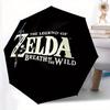 Zelda Breath Legend of Zelda Automatic Folding Umbrella with Sturdy Iron Frame, Portable Compact Travel Umbrella All-Season Use Parties 0807035