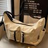 Neue trendige Mode Damen Umhängetasche große Kapazität Messenger Bag Werkzeugstil lässige Stofftasche