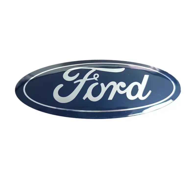12,5X5CM Naklejka z emblematem na przód i tył samochodu, emblematy na bagażnik do Ford F150 Edge Kuga Fiesta Mondeo Transit Focus Fusion Ecosport